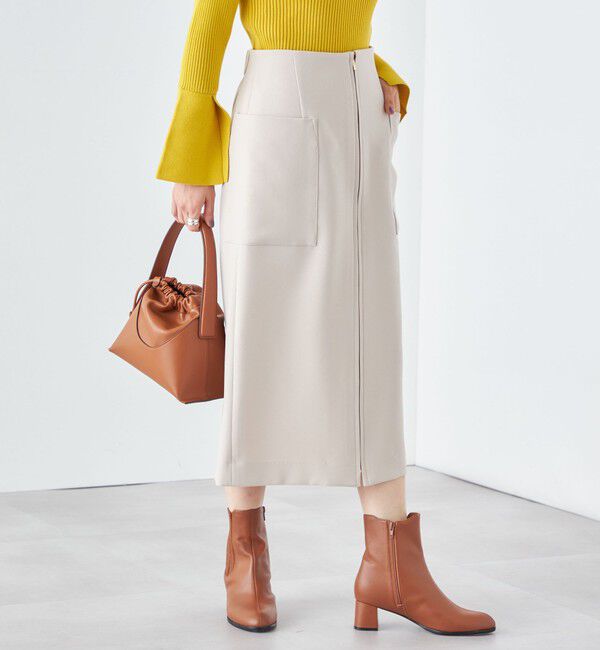 SHIPS for women「〈手洗い可能〉フロント ジップ サイド ポケット タイト スカート ◇」|スカート|