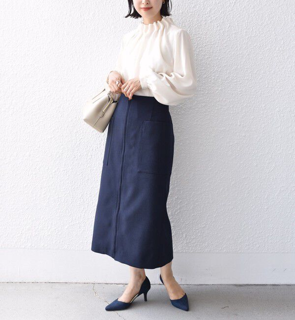 SHIPS for women「〈手洗い可能〉フロント ジップ サイド ポケット タイト スカート ◇」|スカート|