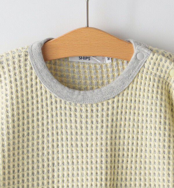 SHIPS KIDS「SHIPS KIDS:80～90cm / ポコポコ ワッフル ワンピース」|ワンピース|