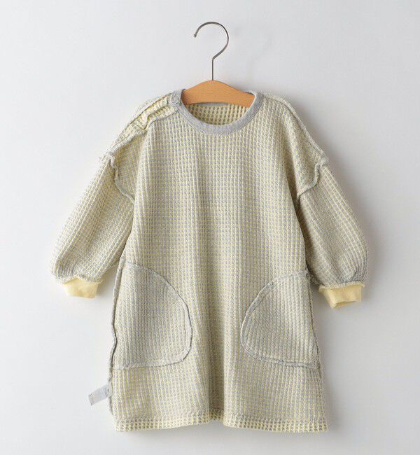 SHIPS KIDS「SHIPS KIDS:80～90cm / ポコポコ ワッフル ワンピース」|ワンピース|