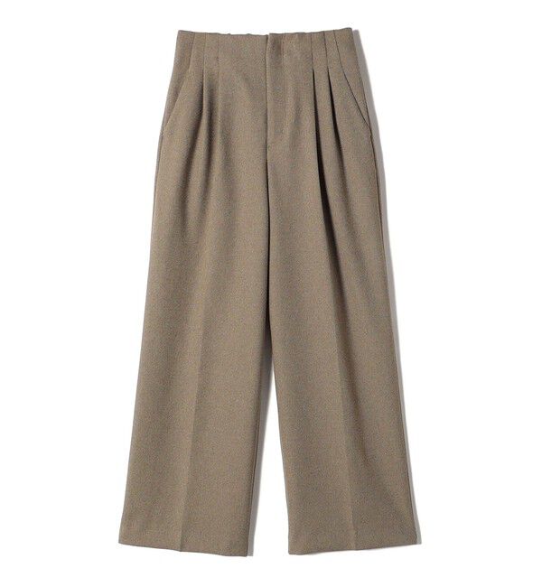 SHIPS for women「〈手洗い可能〉ウールライク ウエスト タック パンツ」|その他|