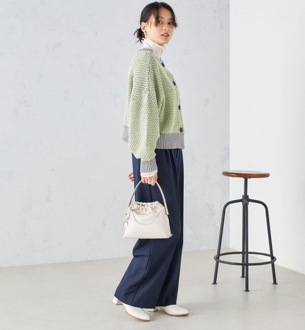 SHIPS for women「〈手洗い可能〉ウールライク ウエスト タック パンツ」|その他|