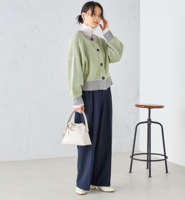 SHIPS for women「〈手洗い可能〉ウールライク ウエスト タック パンツ」|その他|