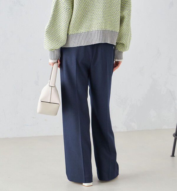SHIPS for women「〈手洗い可能〉ウールライク ウエスト タック パンツ」|その他|