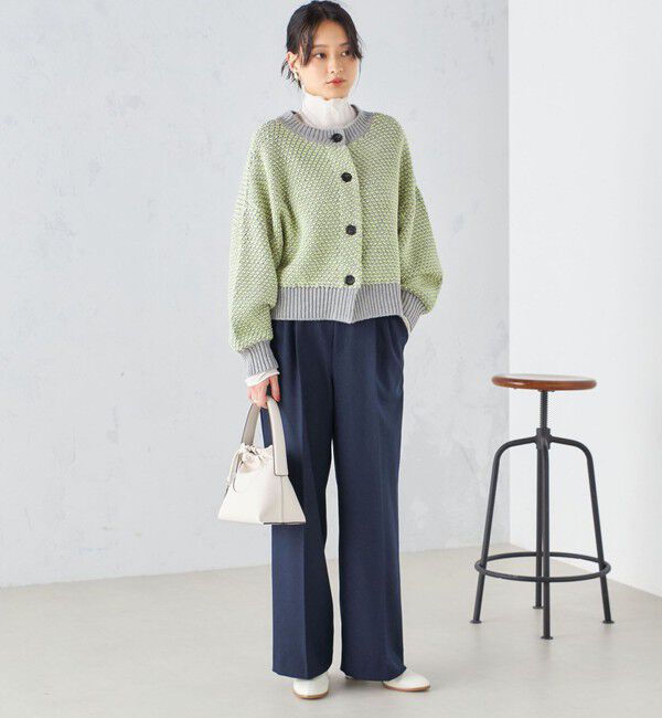 SHIPS for women「〈手洗い可能〉ウールライク ウエスト タック パンツ」|その他|