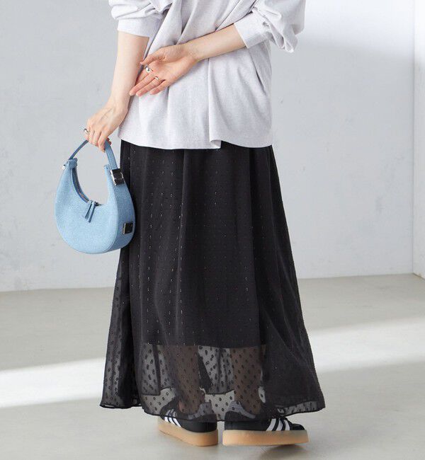 SHIPS for women「〈手洗い可能〉レオパード / 無地 ギャザー スカート」|スカート|