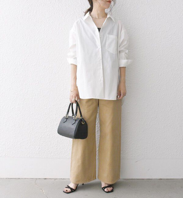 SHIPS any「SHIPS any:〈洗濯機可能〉REPREVE レギュラーカラー ルーズ ポケット シャツ」|シャツ・ブラウス|