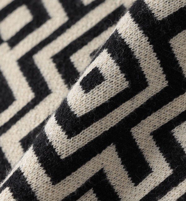 SHIPS「City Ambient Products:〈手洗い可能〉ジオメトリック ジャカード ニット ベスト」|ベスト・ジレ|