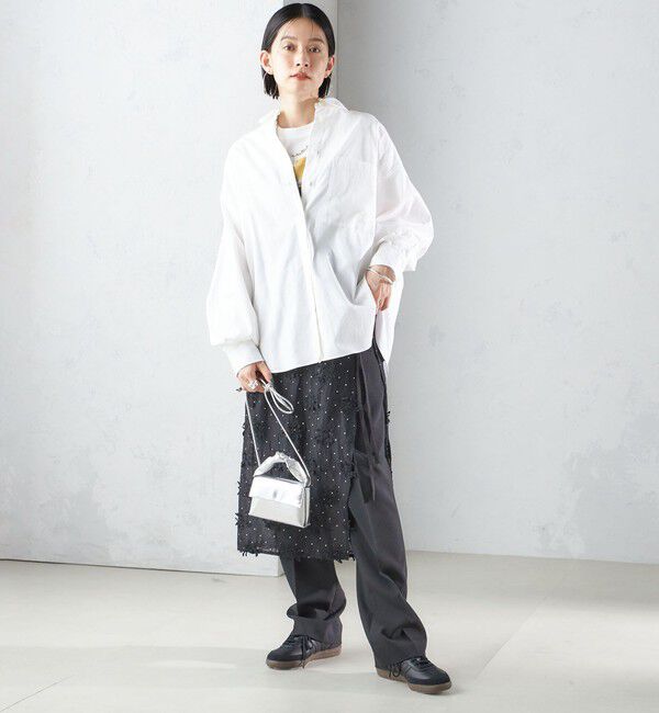 SHIPS for women「【SHIPS別注】crinkle crinkle crinkle:エンブロイダリー ラップ スカート」|スカート|