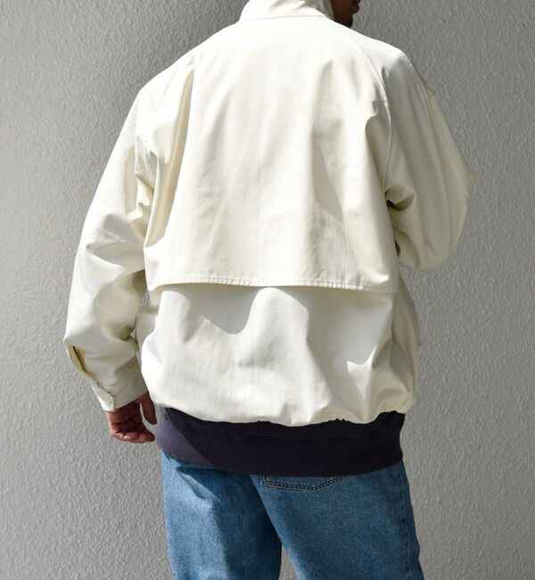 SHIPS any「【WEB限定】SHIPS any: オーバーサイズ コットン ギャバジン スピンドル トラック ブルゾン 24FW◇」|ブルゾン・スタジャン|