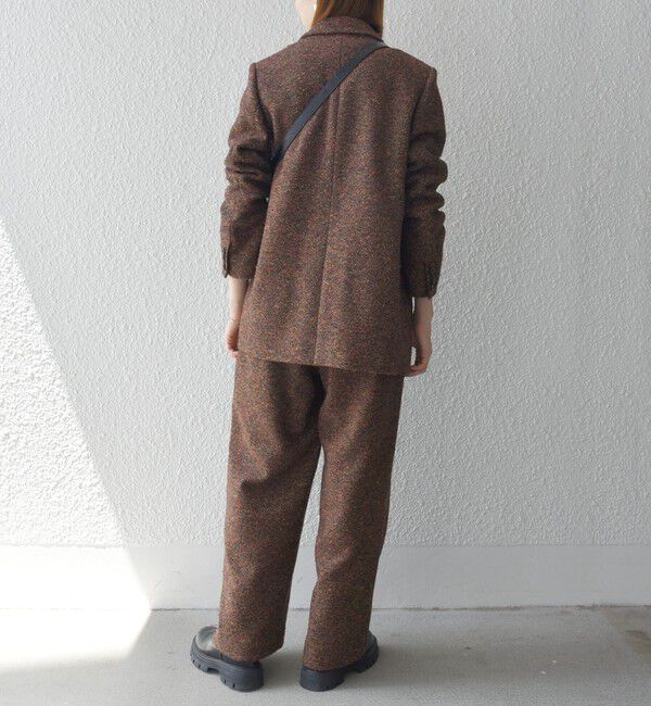 SHIPS any「SHIPS any: alfa-fi カラーネップ ツイード ワイド テーパード パンツ」|その他|