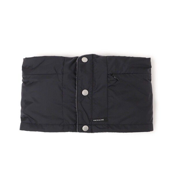 SHIPS KIDS「ARCH&LINE:リサイクル ナイロン スヌーディ」|スヌード|ブラック