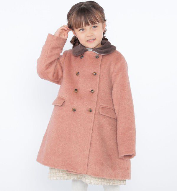 SHIPS KIDS「SHIPS KIDS:100～130cm / シャギー コート」|その他|ピンク系
