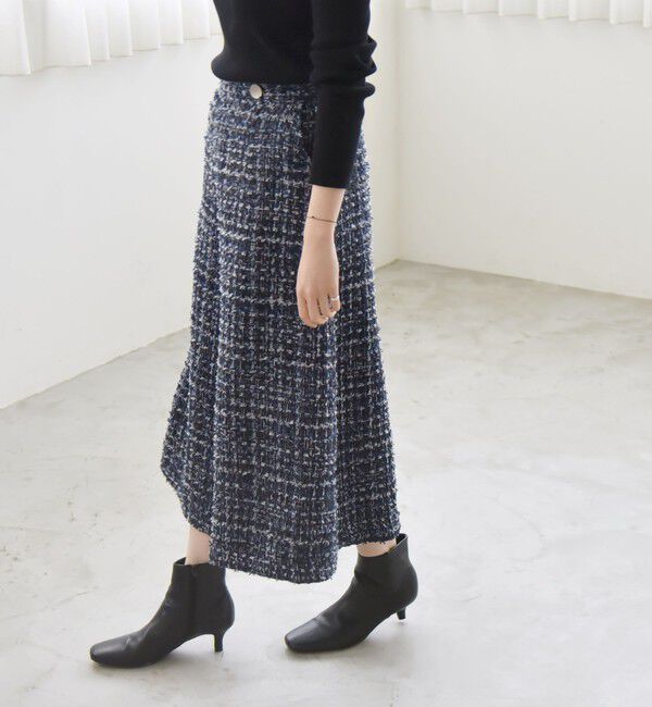 quaranciel「quaranciel: ツイード クロップド パンツ（セットアップ対応）」|その他|