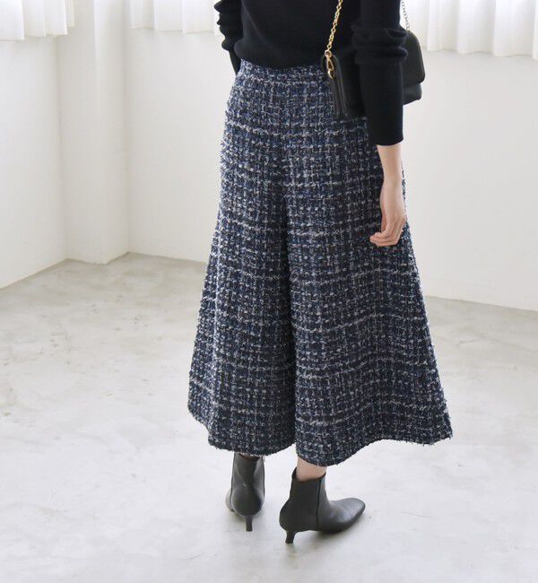 quaranciel「quaranciel: ツイード クロップド パンツ（セットアップ対応）」|その他|