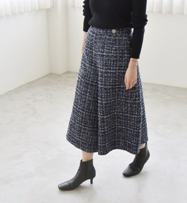 quaranciel「quaranciel: ツイード クロップド パンツ（セットアップ対応）」|その他|