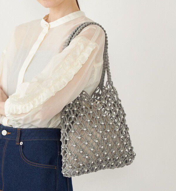 SHIPS Colors 「SHIPS Colors:メタルビーズ コード トート◇」|トートバッグ|