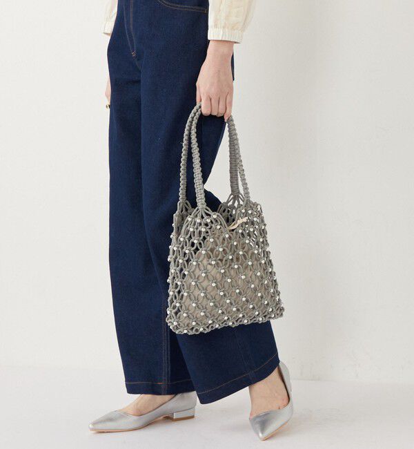 SHIPS Colors 「SHIPS Colors:メタルビーズ コード トート◇」|トートバッグ|