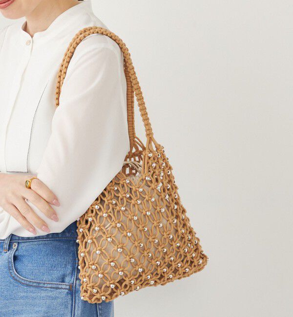 SHIPS Colors 「SHIPS Colors:メタルビーズ コード トート◇」|トートバッグ|