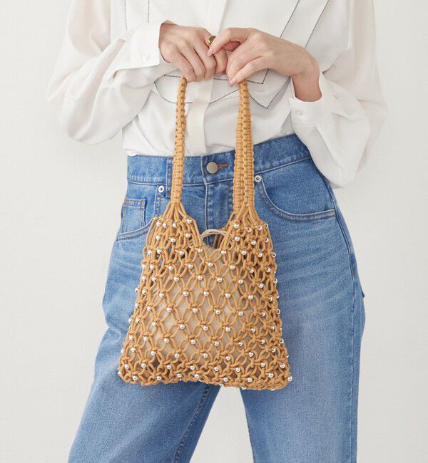 SHIPS Colors 「SHIPS Colors:メタルビーズ コード トート◇」|トートバッグ|