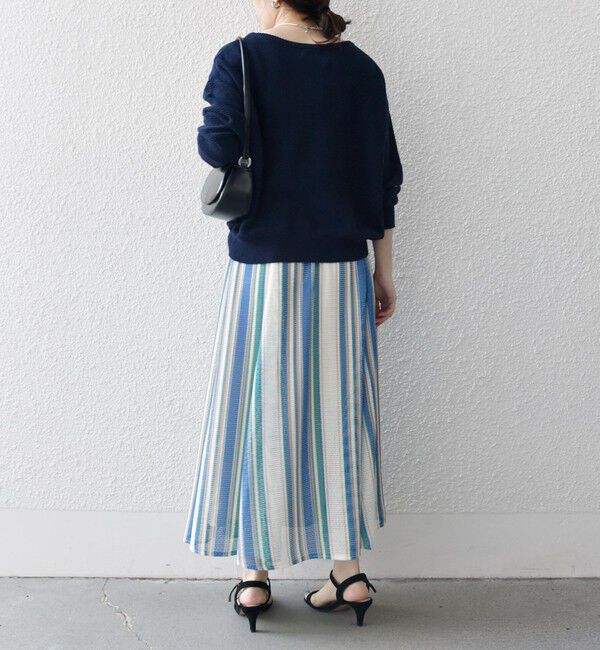 SHIPS any「SHIPS any:〈手洗い可能〉メッシュ サーキュラー スカート」|スカート|