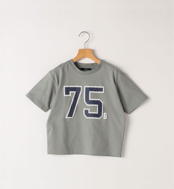 SHIPS KIDS「SHIPS KIDS:80～90cm / ナンバリング デザイン 半袖 Tシャツ」|Tシャツ・カットソー|ライトグレー