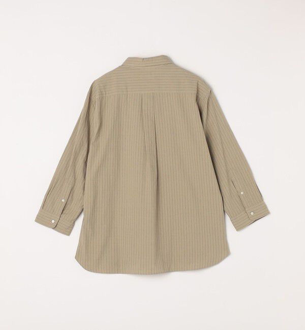 SHIPS any「SHIPS any:〈洗濯機可能〉コットン/リネン ストライプ ７分袖 レギュラー シャツ◇」|シャツ・ブラウス|