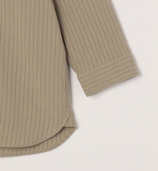 SHIPS any「SHIPS any:〈洗濯機可能〉コットン/リネン ストライプ ７分袖 レギュラー シャツ◇」|シャツ・ブラウス|