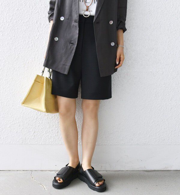 SHIPS for women「〈手洗い可能〉ダブル クロス ハーフ パンツ」|キュロット|