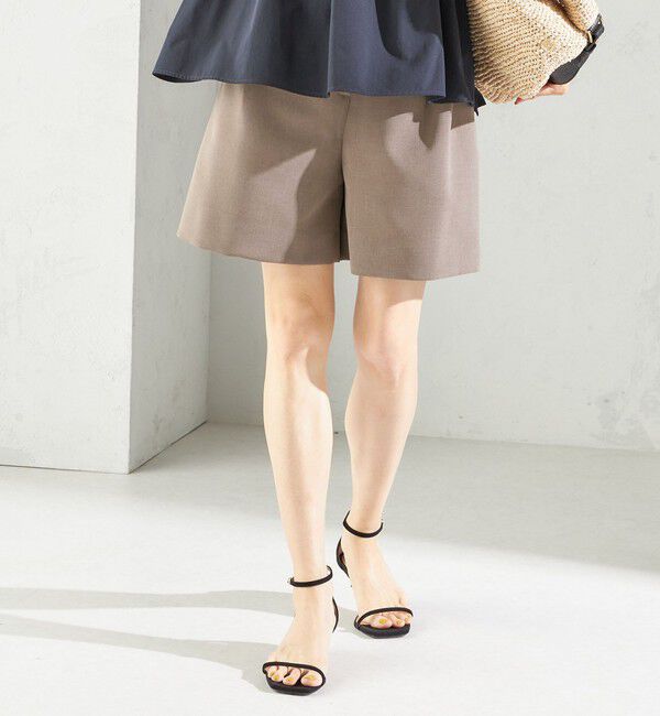 SHIPS for women「〈手洗い可能〉ダブル クロス ハーフ パンツ」|キュロット|