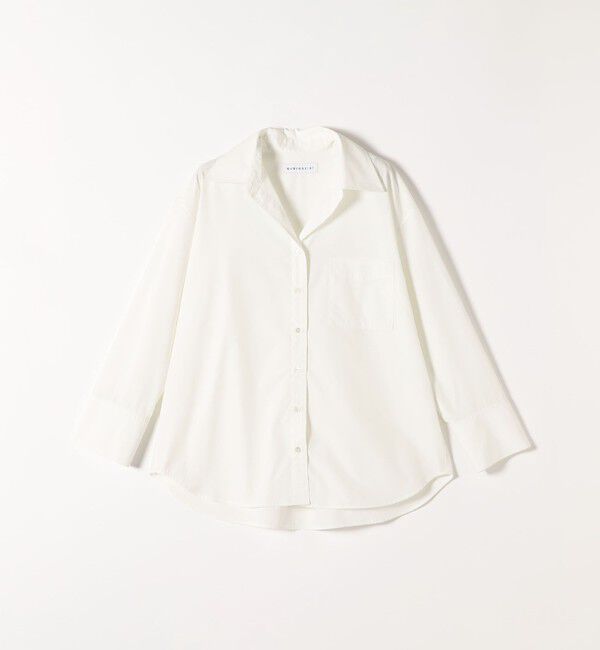 quaranciel「quaranciel:〈洗濯機可能〉REPREVE オープン カラー シャツ」|シャツ・ブラウス|