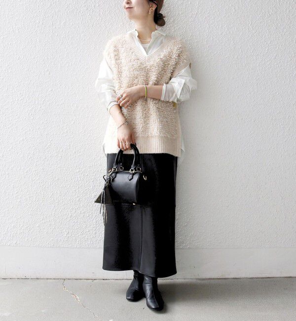 SHIPS any「SHIPS any: ループ ニット Vネック ベスト」|ベスト・ジレ|