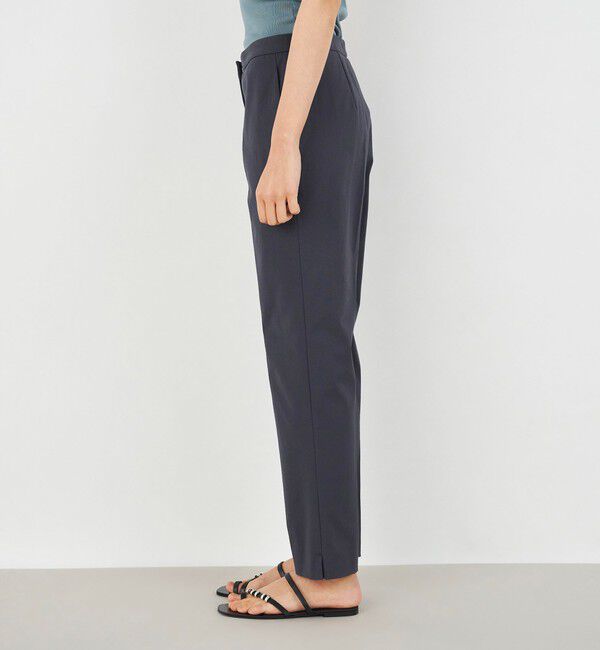 DES PRES「プレーンコットンストレッチ シガレットパンツ」|スラックス|