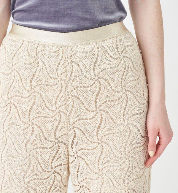 MACPHEE「トライアングルクロシェ セミフレアパンツ」|その他|