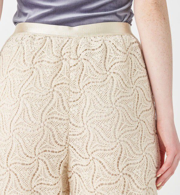 MACPHEE「トライアングルクロシェ セミフレアパンツ」|その他|