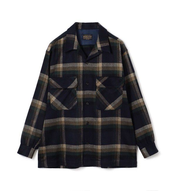 TOMORROWLAND MENS「【別注】PENDLETON シルクシャギー ボードシャツ」|シャツ・ブラウス|68 ネイビー系