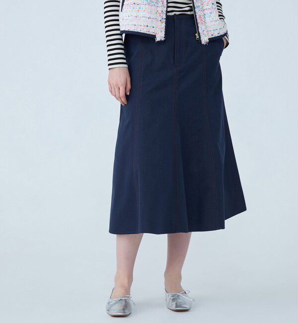 TOMORROWLAND collection「ソワデニム パネルフレアスカート」|フレア|