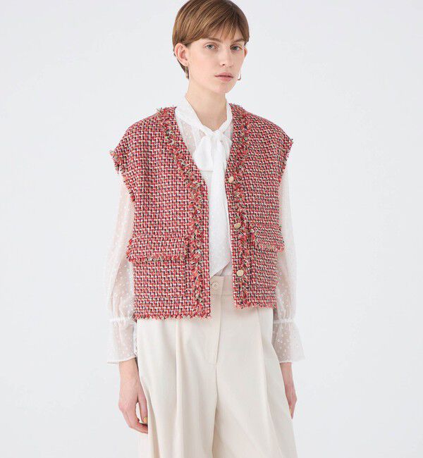 Ballsey「Acerola Vネックショートジレ」|ベスト・ジレ|