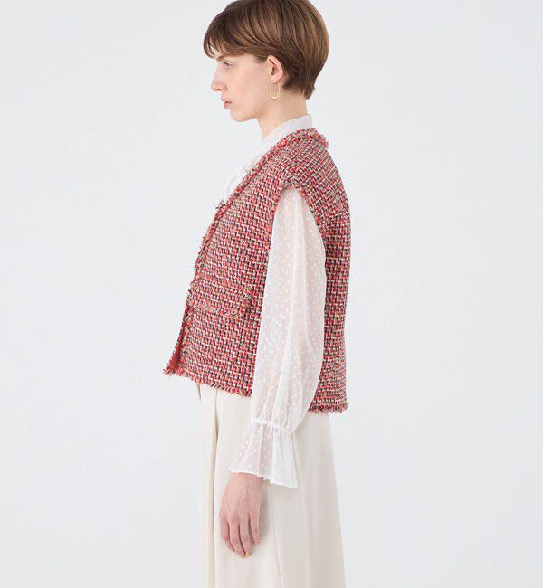 Ballsey「Acerola Vネックショートジレ」|ベスト・ジレ|