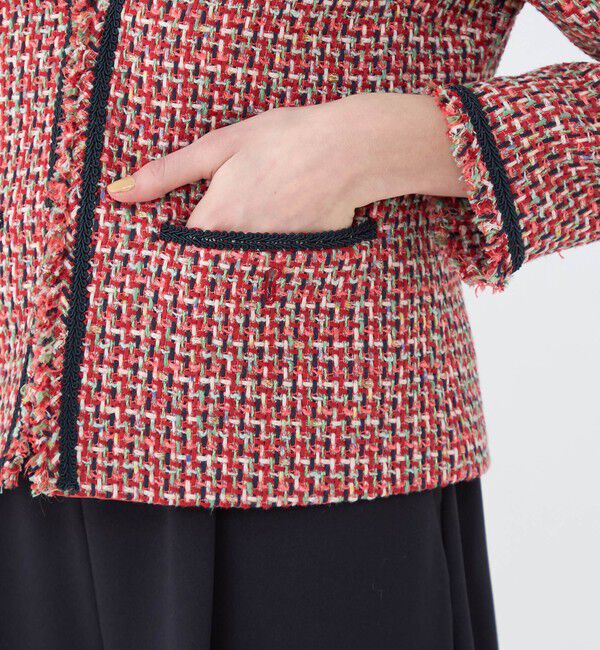 Ballsey「Acerola Vネックジャケット」|ノーカラージャケット|