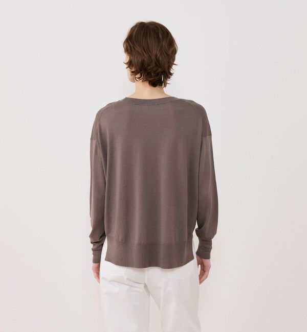 GALERIE VIE「プレーンウール クルーネックプルオーバー」|ニット・セーター|