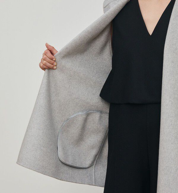 DES PRES「ダブルフェイスメルトンビーバー フーディーミディコート」|その他|