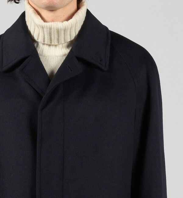 TOMORROWLAND MENS「SUPER160&rsquo;Sウール バルカラーコート」|ステンカラーコート|