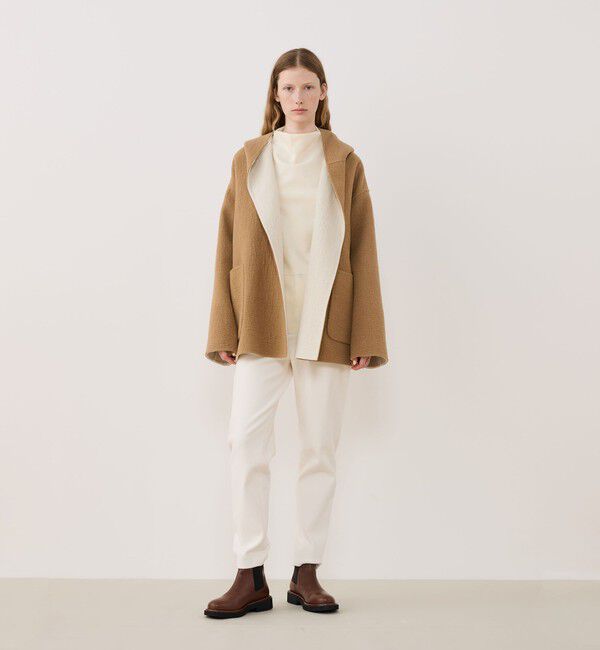 GALERIE VIE「シープライクダブルフェイス フーデッドコート」|その他|