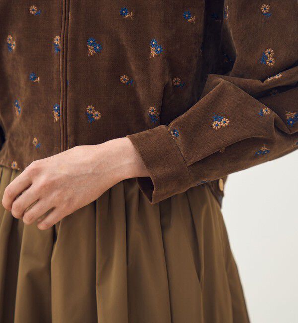 TOMORROWLAND collection「フルーロンベル ジップアップブルゾン」|ブルゾン・スタジャン|