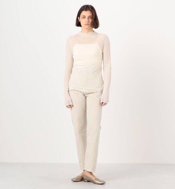 TOMORROWLAND GOODS「HAKUJI シアーリブ ボトルネックプルオーバー」|Tシャツ・カットソー|