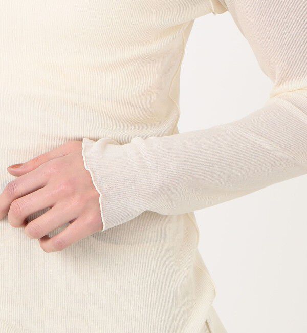 TOMORROWLAND GOODS「HAKUJI シアーリブ ボトルネックプルオーバー」|Tシャツ・カットソー|