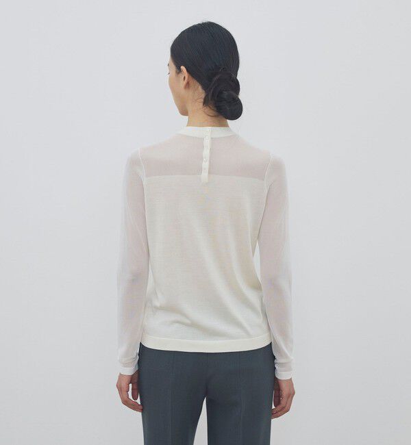 DES PRES「ハイツイストシルクストレッチ ハイネックプルオーバー」|ニット・セーター|