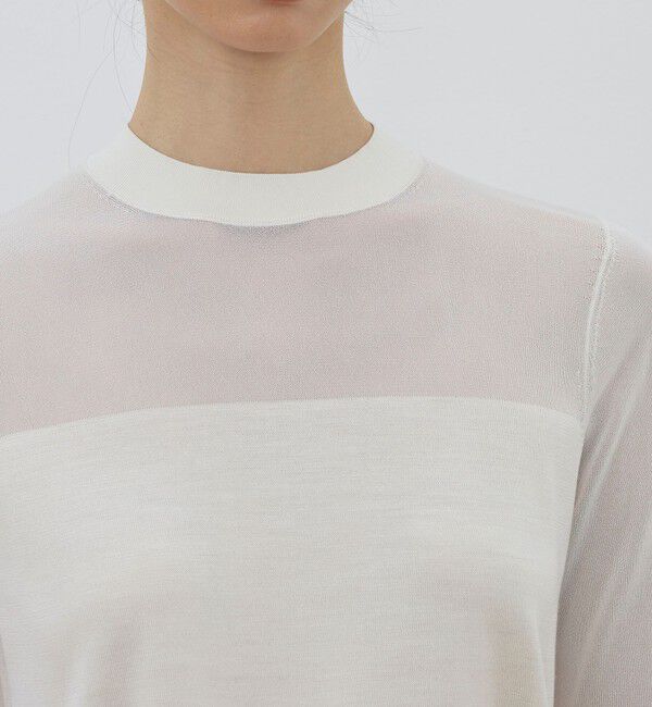 DES PRES「ハイツイストシルクストレッチ ハイネックプルオーバー」|ニット・セーター|