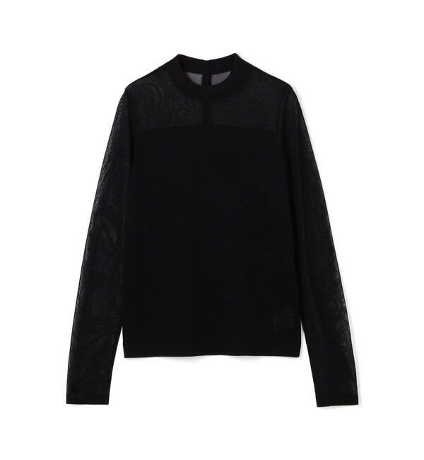 DES PRES「ハイツイストシルクストレッチ ハイネックプルオーバー」|ニット・セーター|19 ブラック